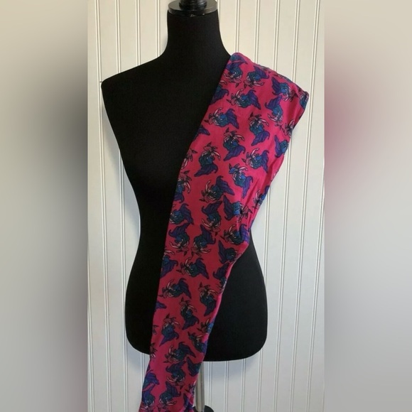 LuLaRoe OS One Size Leggings Fighting Beta Fish Bubbles Women Size 2-10 Pink New - Picture 2 of 12